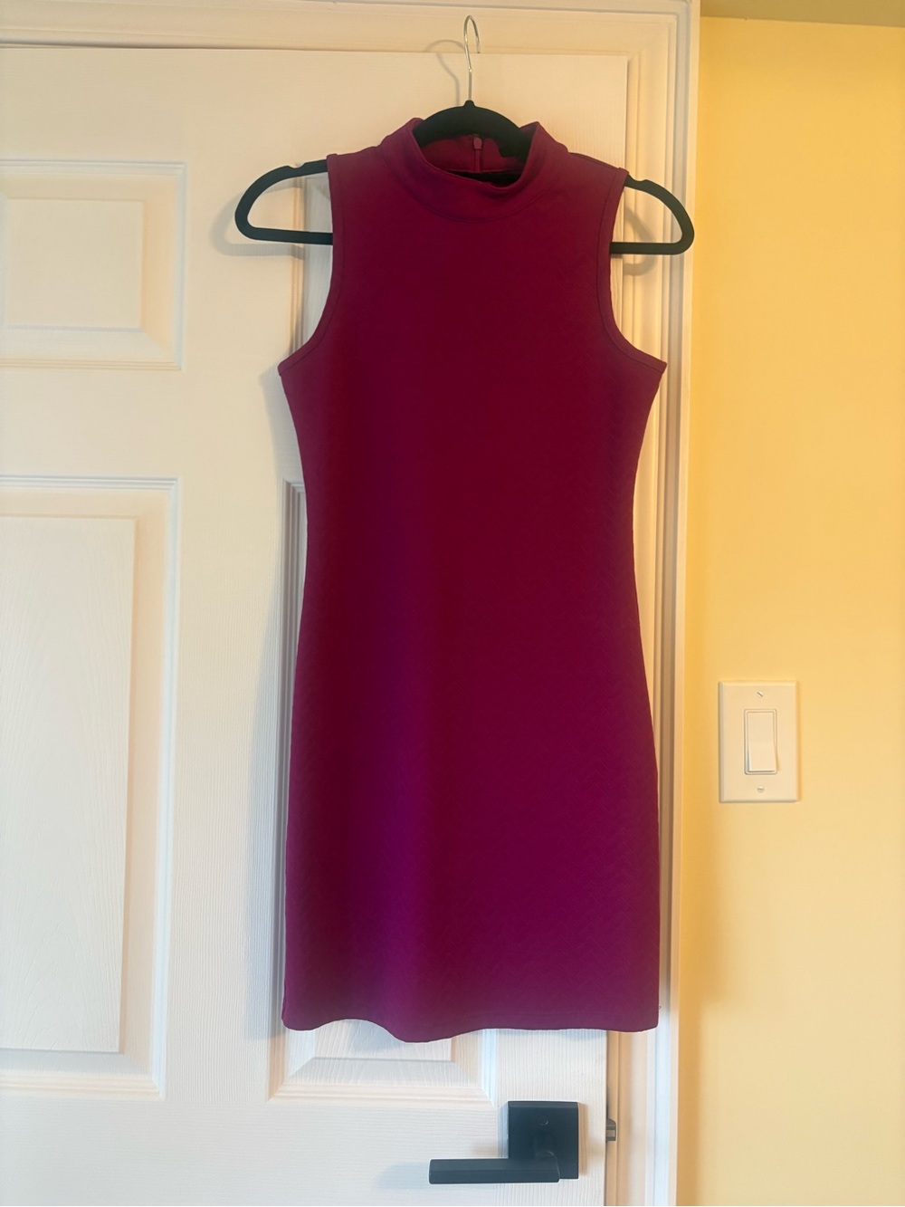 Forever 21 Sleeveless Mock Neck Mini Dress in Magenta